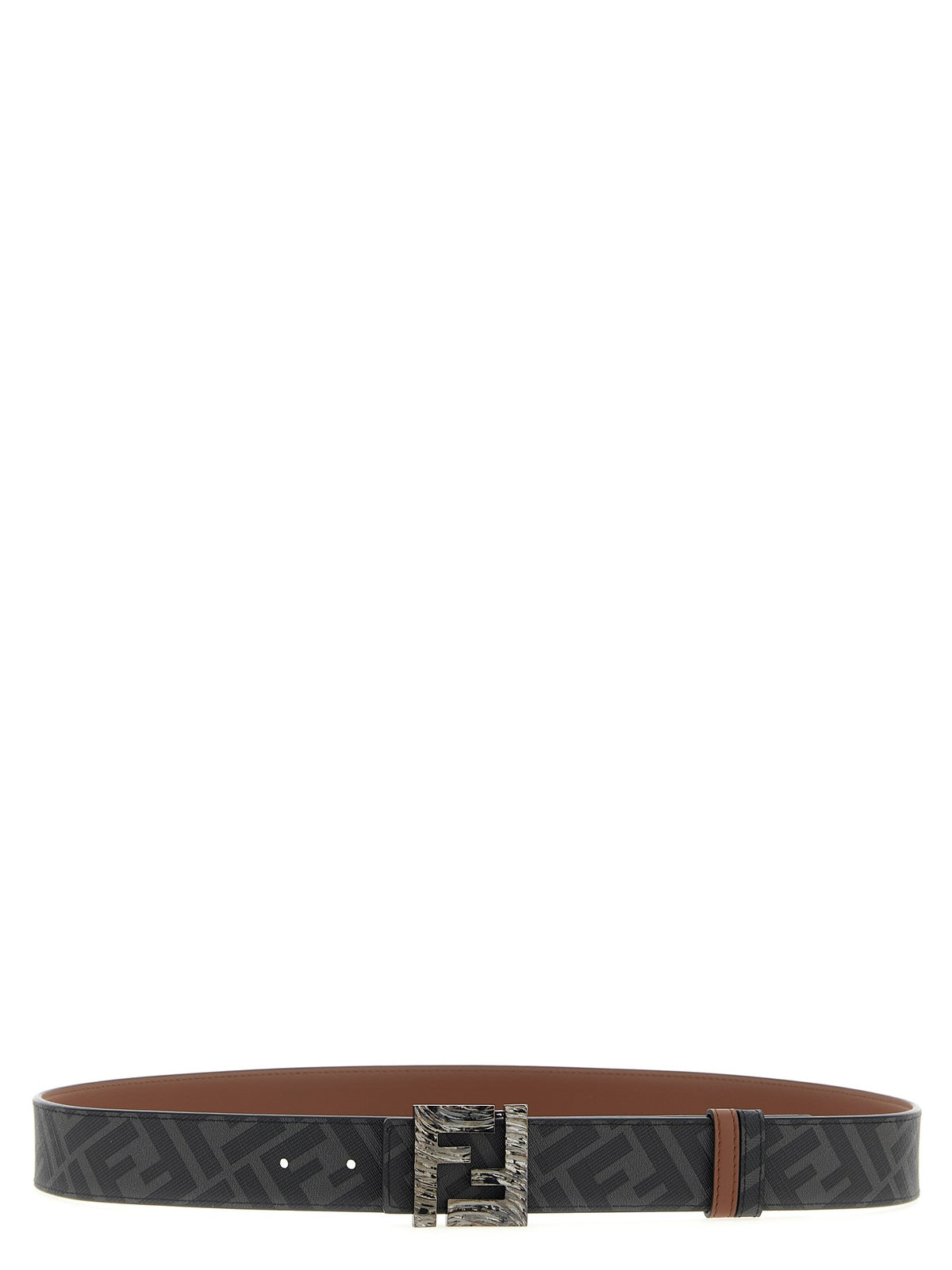 Fendi - 'Squared FF' reversible belt
