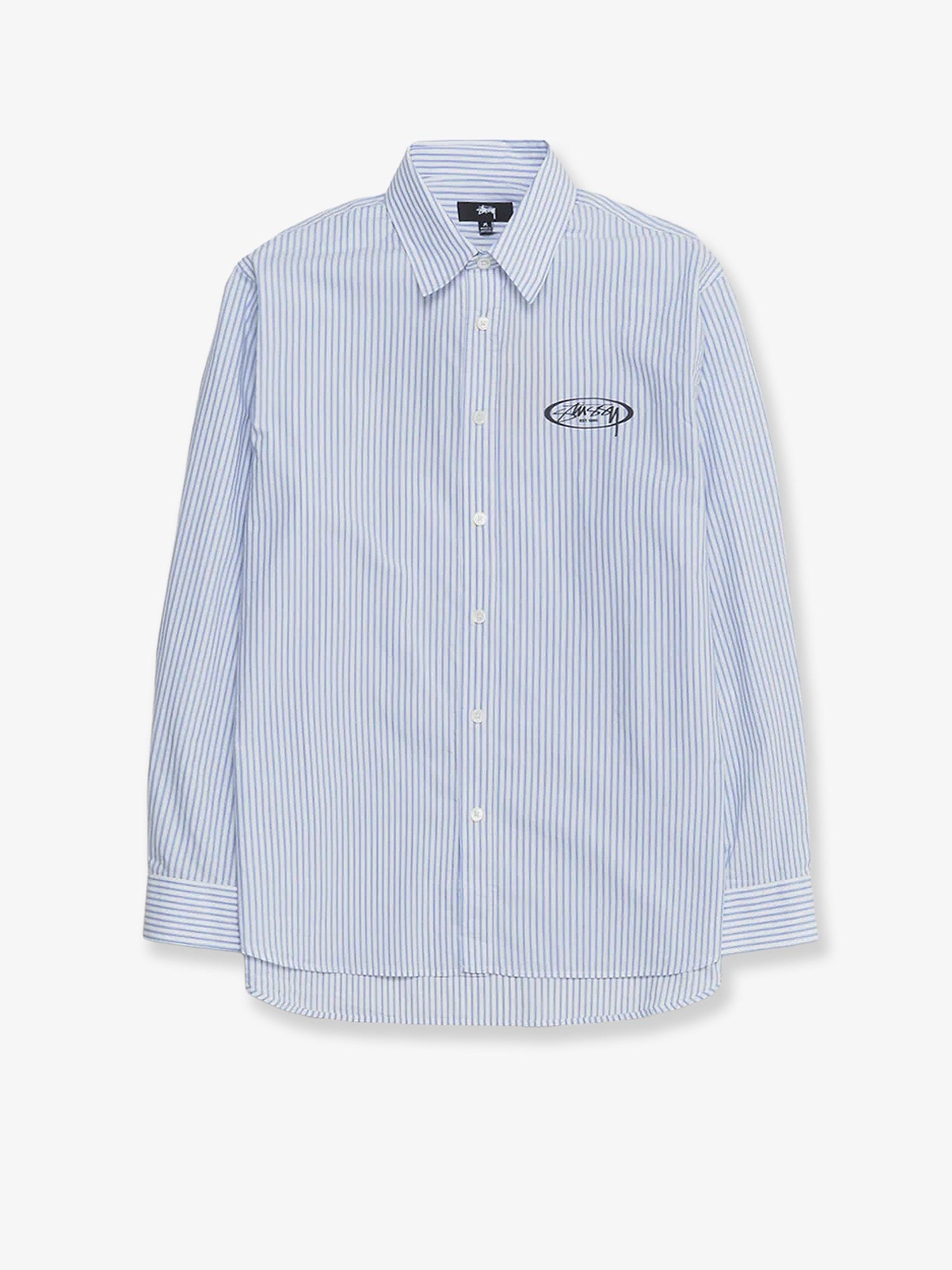 STUSSY Standard striped cotton shirt