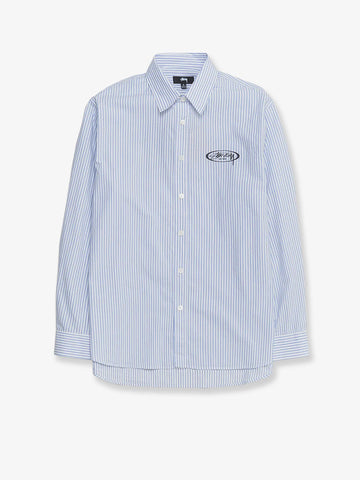 STUSSY Standard striped cotton shirt