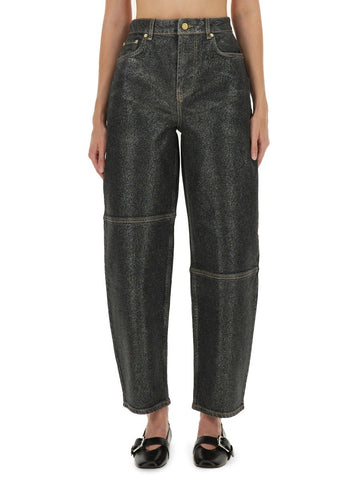 GANNI - "STARY" JEANS IN SPARKLING FOIL stary-jeans-in-sparkling-foil_ce8afed7-0761-4cd0-a055-424a36c1e5b8