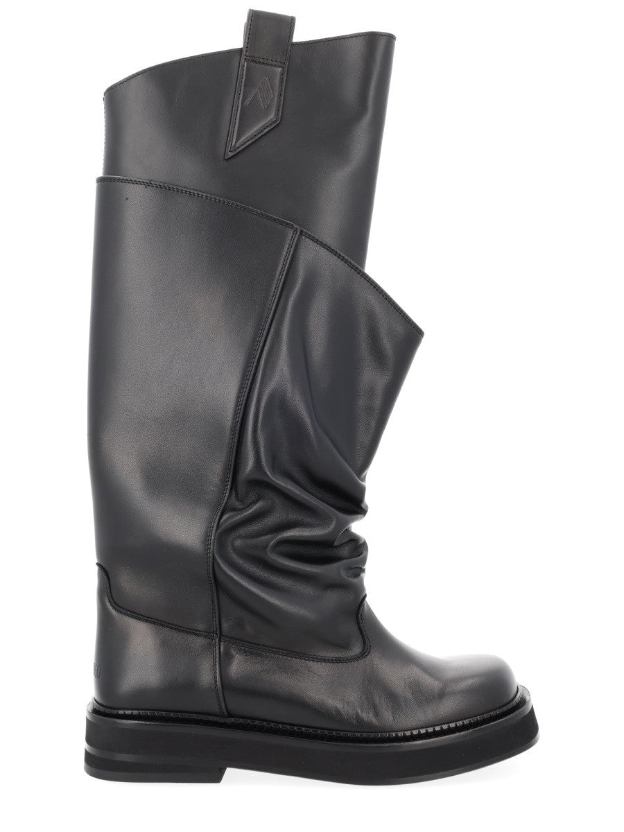 The Attico - "PASSEGGIATA" Boots Black
