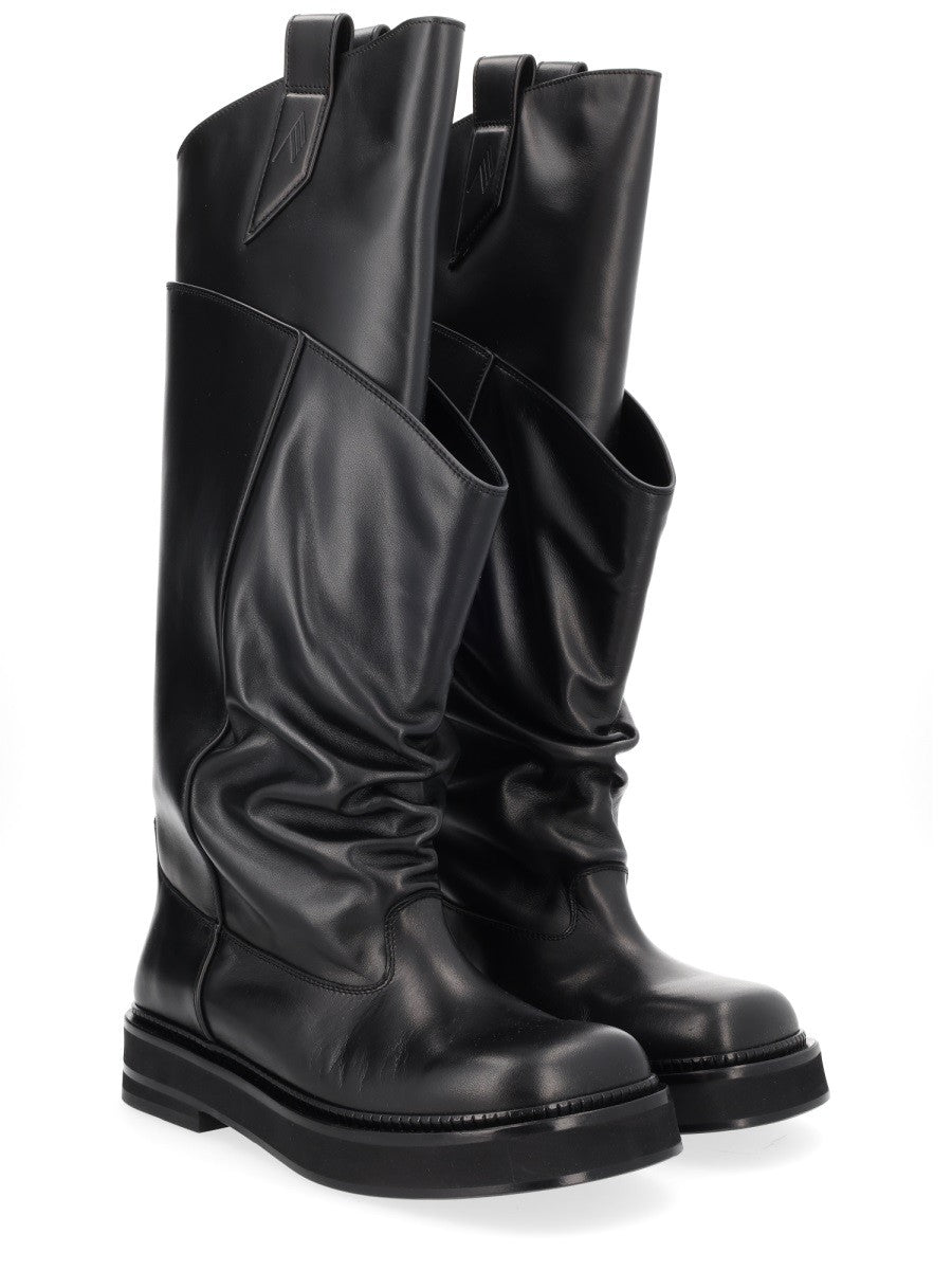 The Attico - "PASSEGGIATA" Boots Black