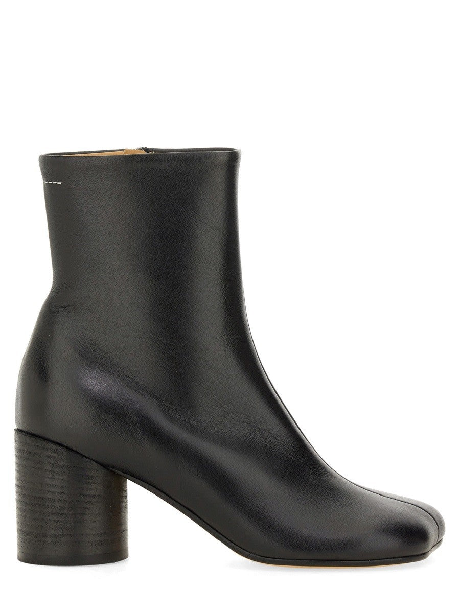 MM6 MAISON MARGIELA - STIVALETTO ANATOMICO IN PELLE Black
