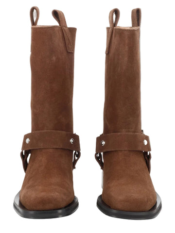 GANNI - STIVALETTO BIKER IN SUEDE stivaletto-biker-in-suede