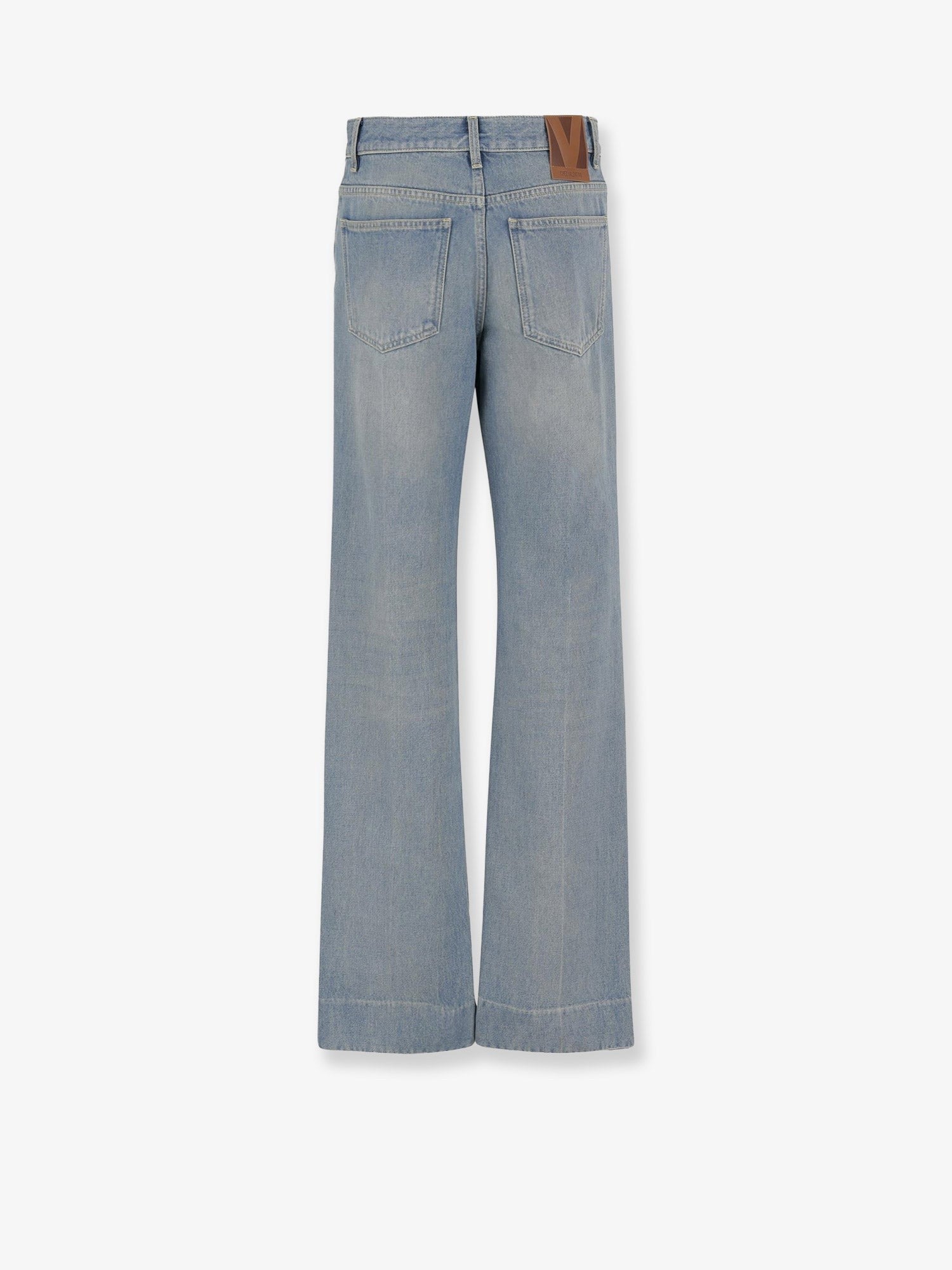 Stone-Washed denim jeans