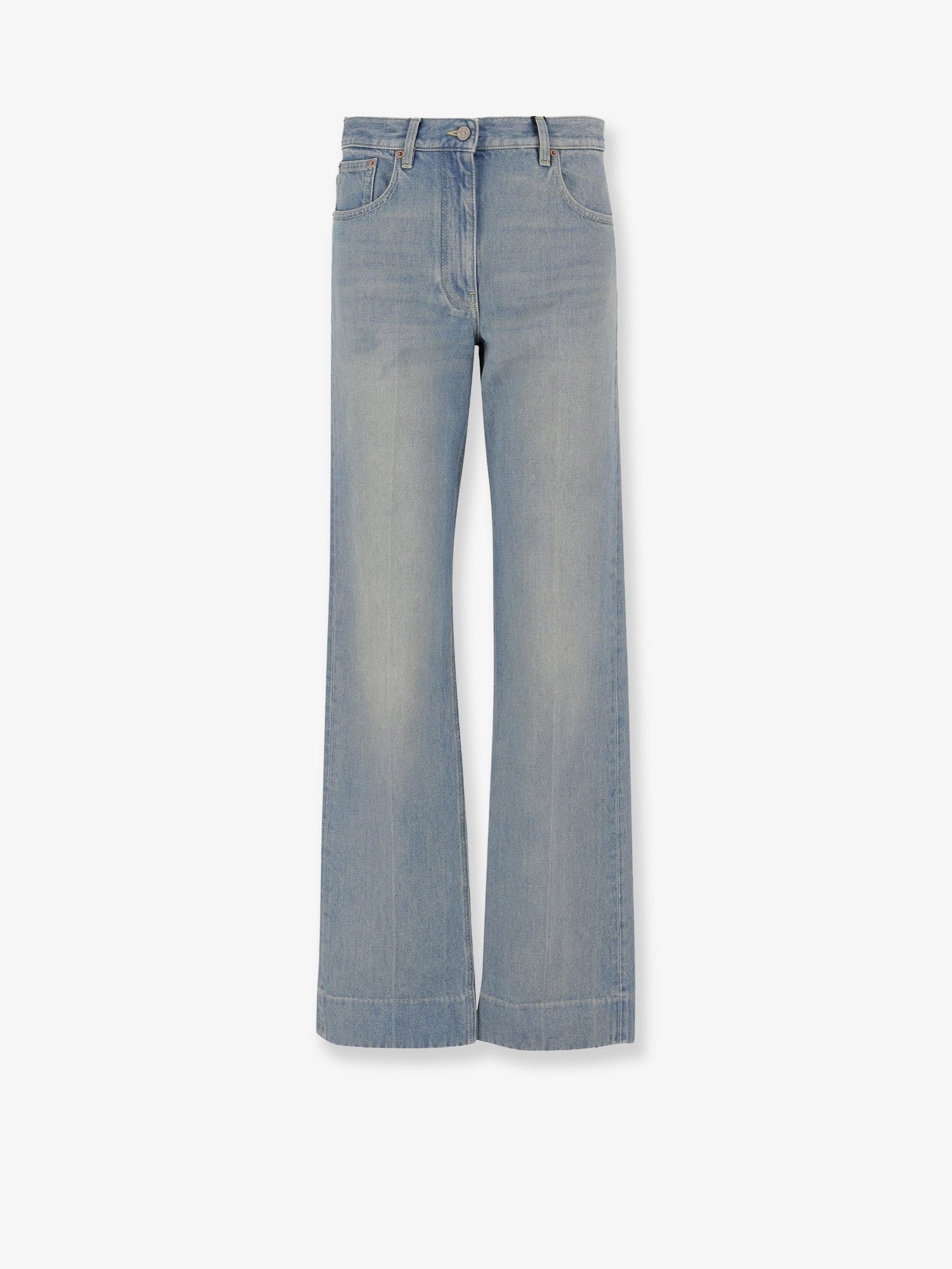 Stone-Washed denim jeans