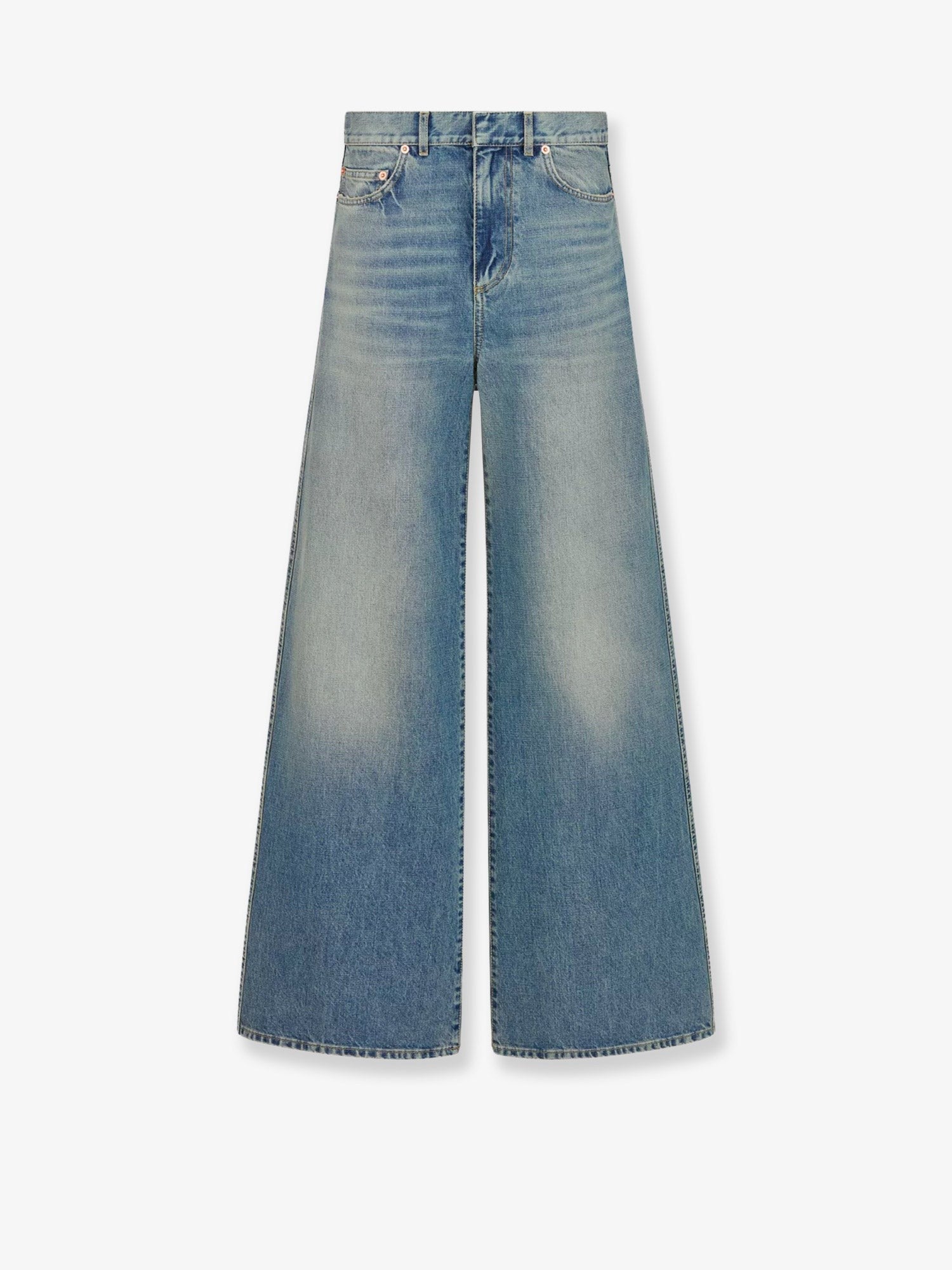 Stone-washed jeans with Dior Oblique motif inside