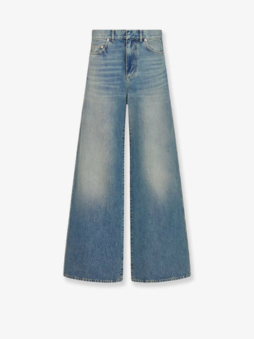 Stone-washed jeans with Dior Oblique motif inside