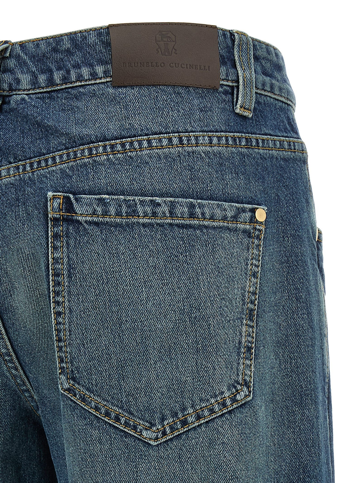 Brunello Cucinelli - Stonewashed denim jeans