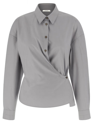 STRAIGHT TWISTED COLLAR SHIRT