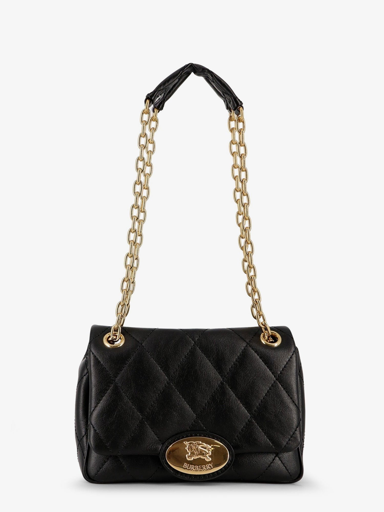 Strand quilted leather crossbody bag
