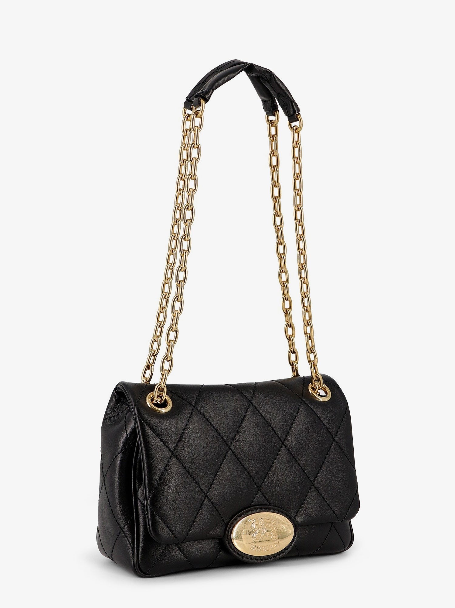 Strand quilted leather crossbody bag