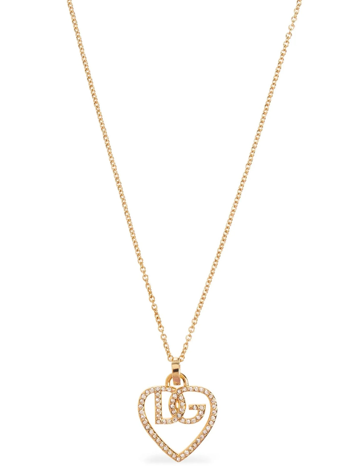 Dolce & Gabbana - Strass logo necklace