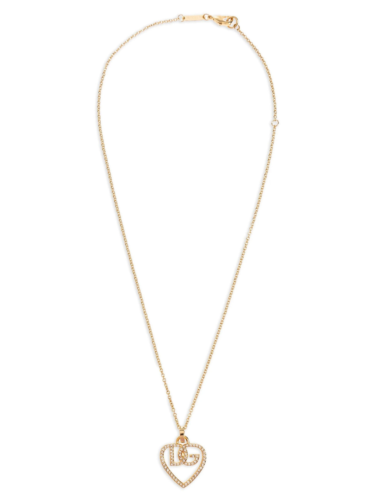 Dolce & Gabbana - Strass logo necklace