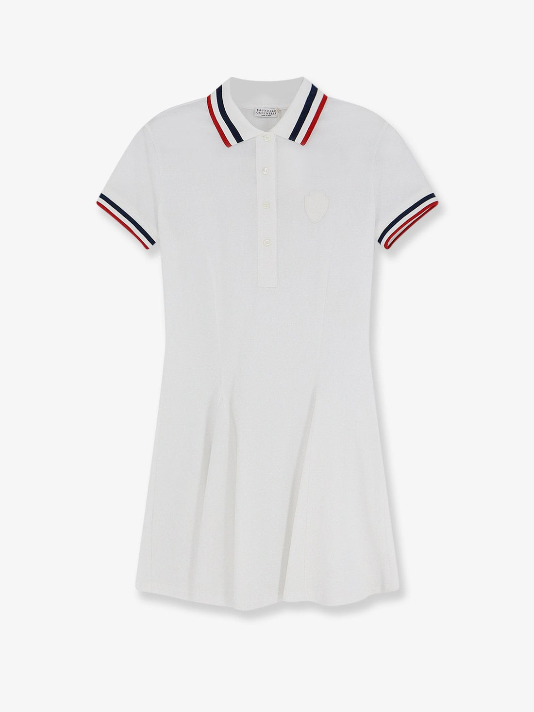 Brunello Cucinelli - Logo embroidery tennis dress stretch-cotton-piquet-mini-dress_c6780f82-8235-470b-8f36-6b201663a841
