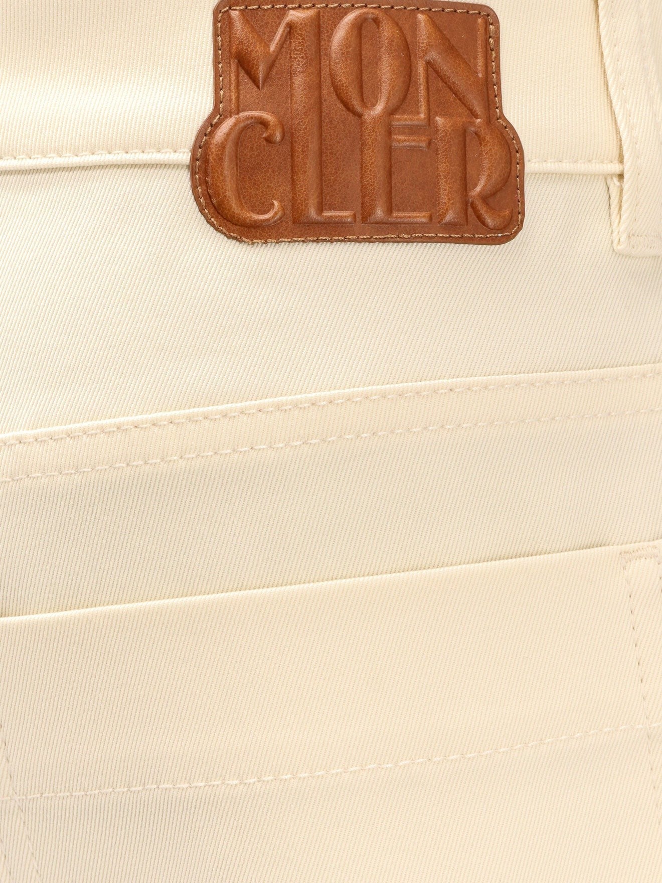 Stretch cotton shorts with maxi logo patch