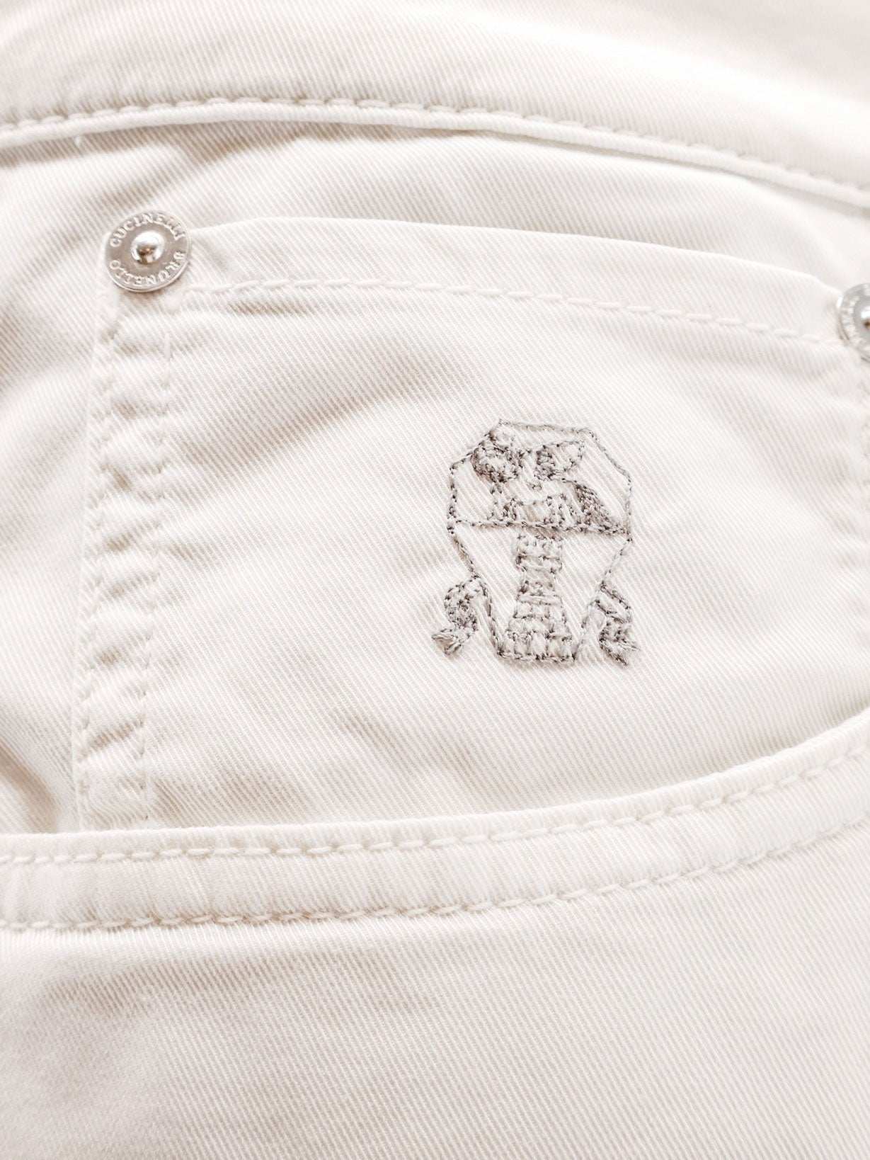 Stretch cotton trousers