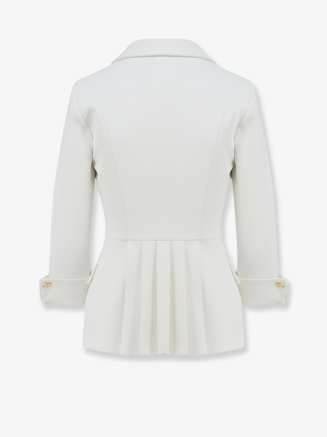 Elisabetta Franchi - Stretch fabric blazer with logo cufflinks stretch-fabric-blazer-with-logo-cufflinks