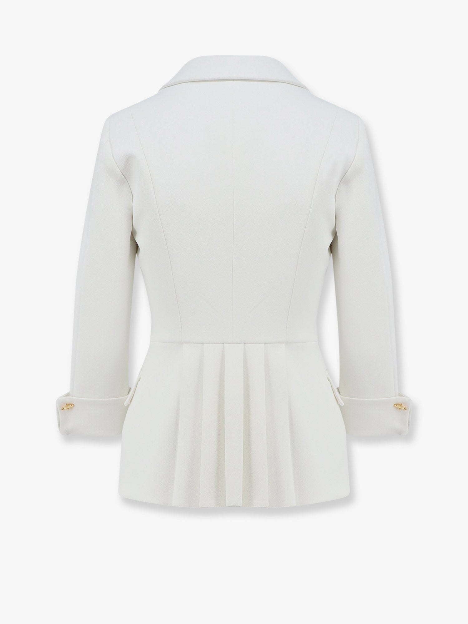 Elisabetta Franchi - Stretch fabric blazer with logo cufflinks stretch-fabric-blazer-with-logo-cufflinks_2507a0f4-705a-4415-8bb7-776e3d387dcf