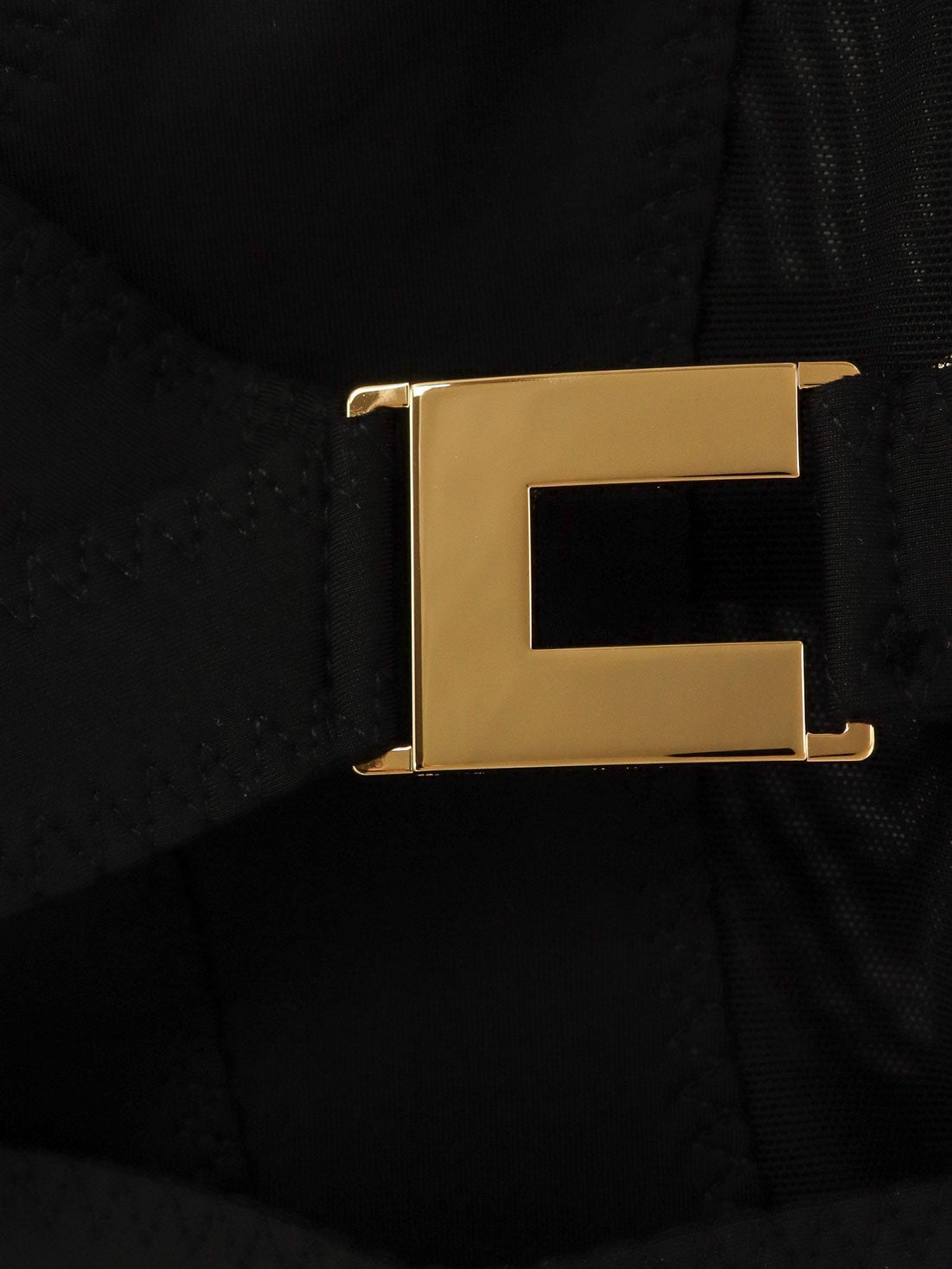 Stretch fabric blazer with metal details