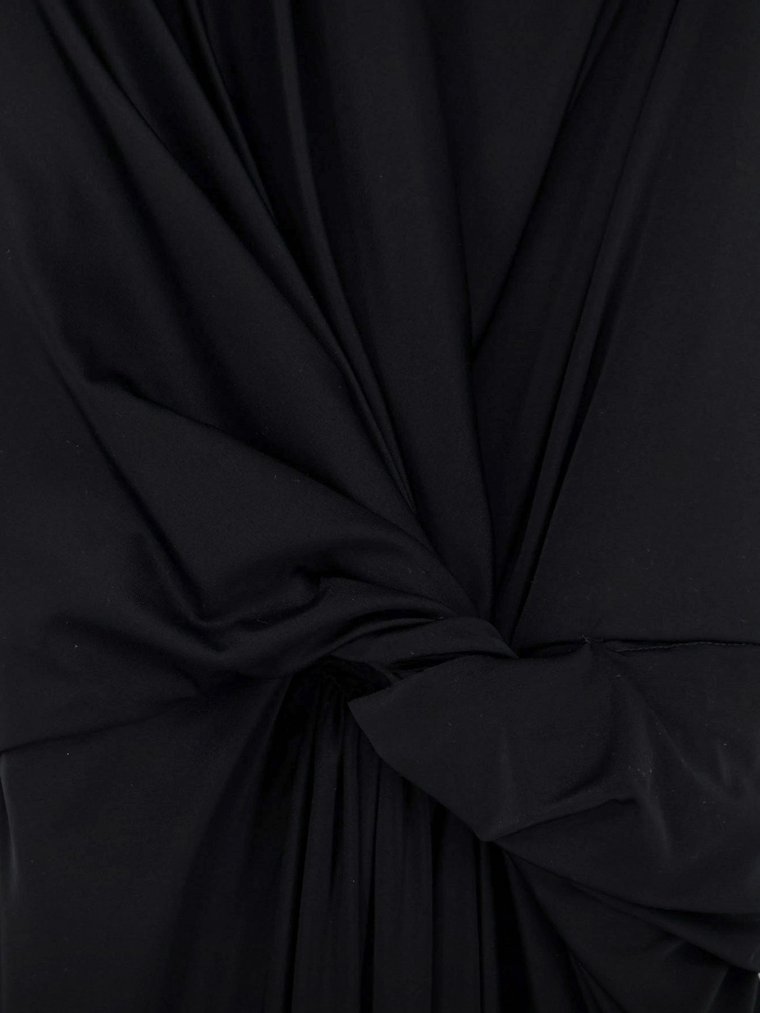 Stretch fabric long asymmetrical dress