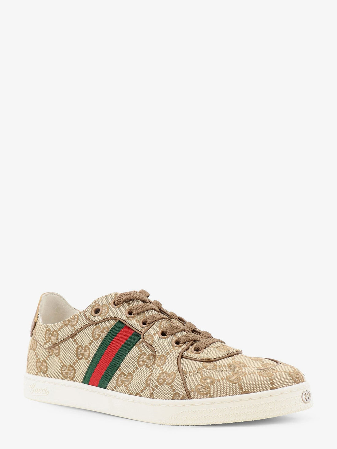 Gucci Gucci - Stretch GG fabric sneakers with Nastro Web on the side
