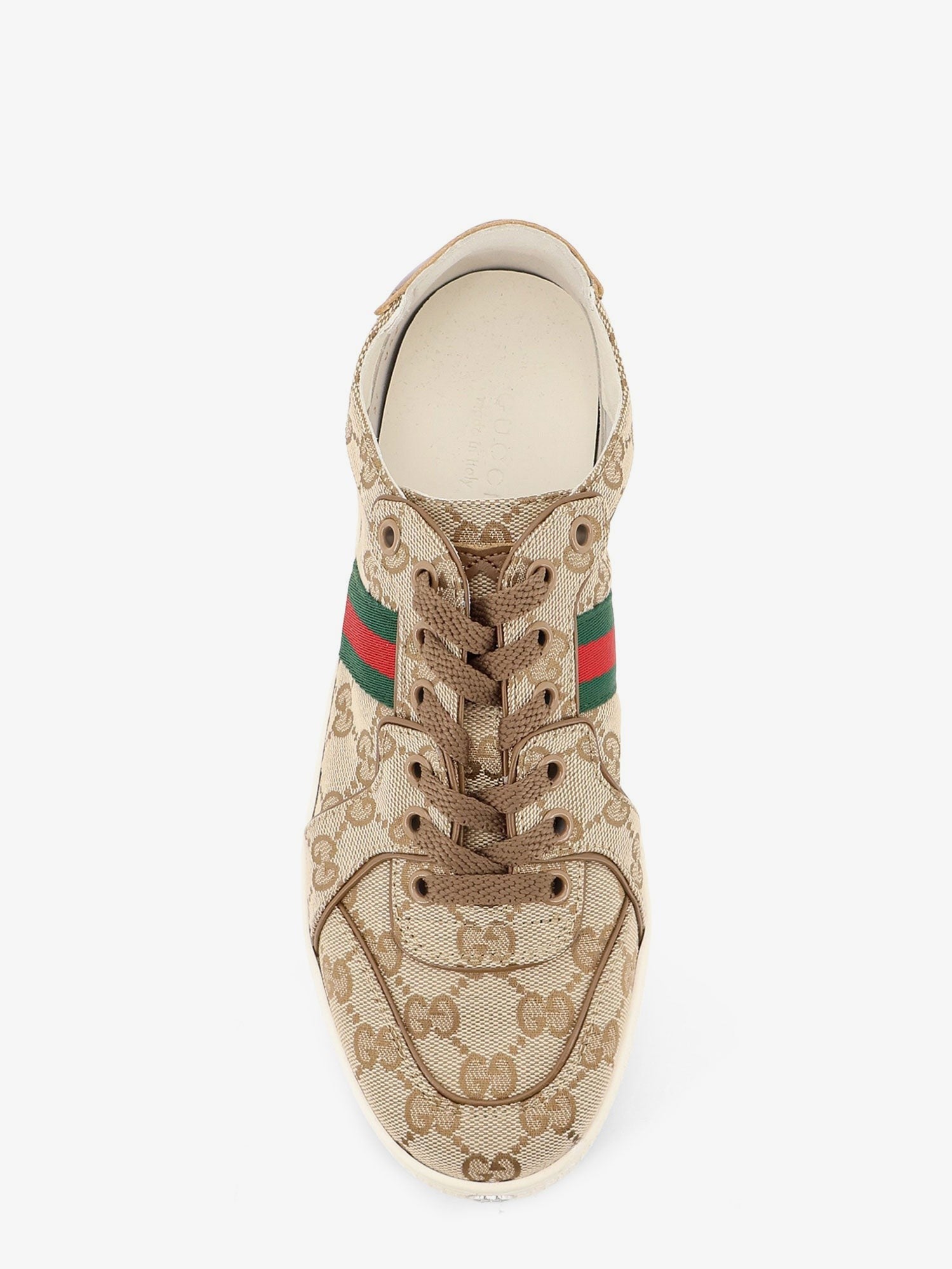 Gucci Gucci - Stretch GG fabric sneakers with Nastro Web on the side