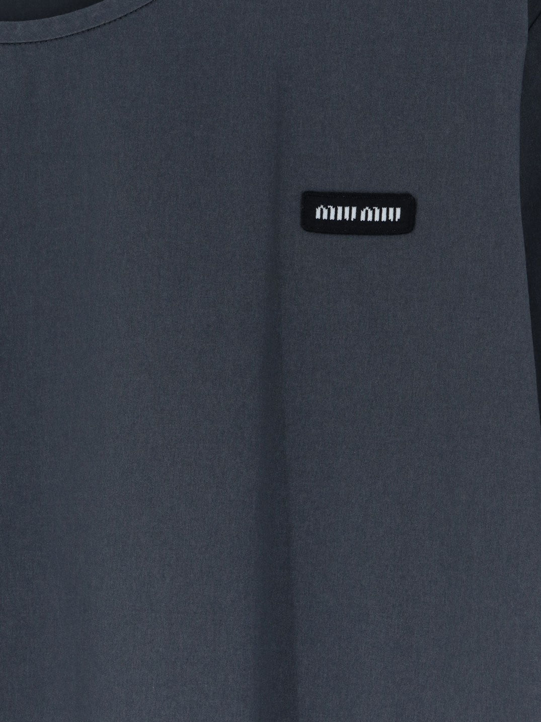 Miu Miu - Stretch poplin top