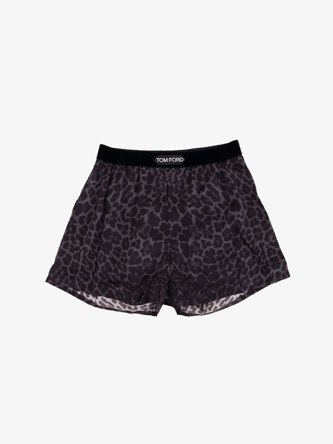 TOM FORD - Stretch silk boxer Ink