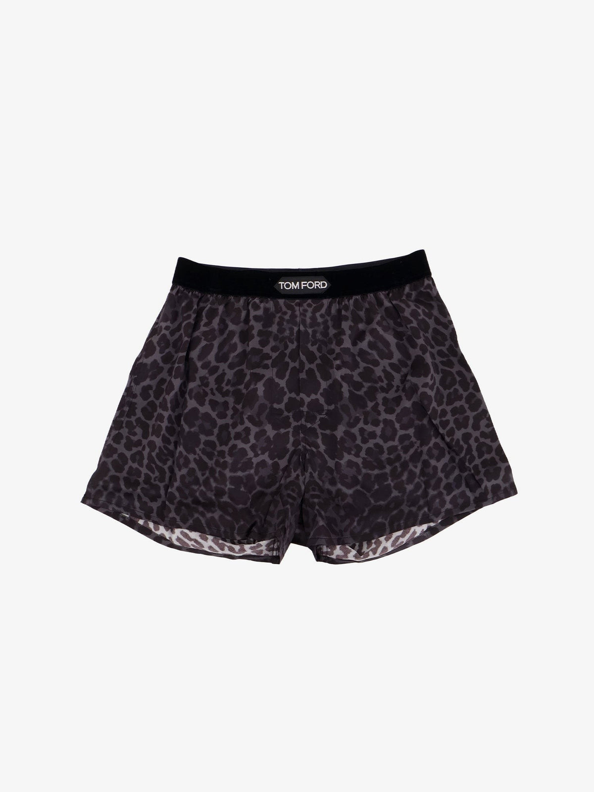 TOM FORD - Stretch silk boxer Ink