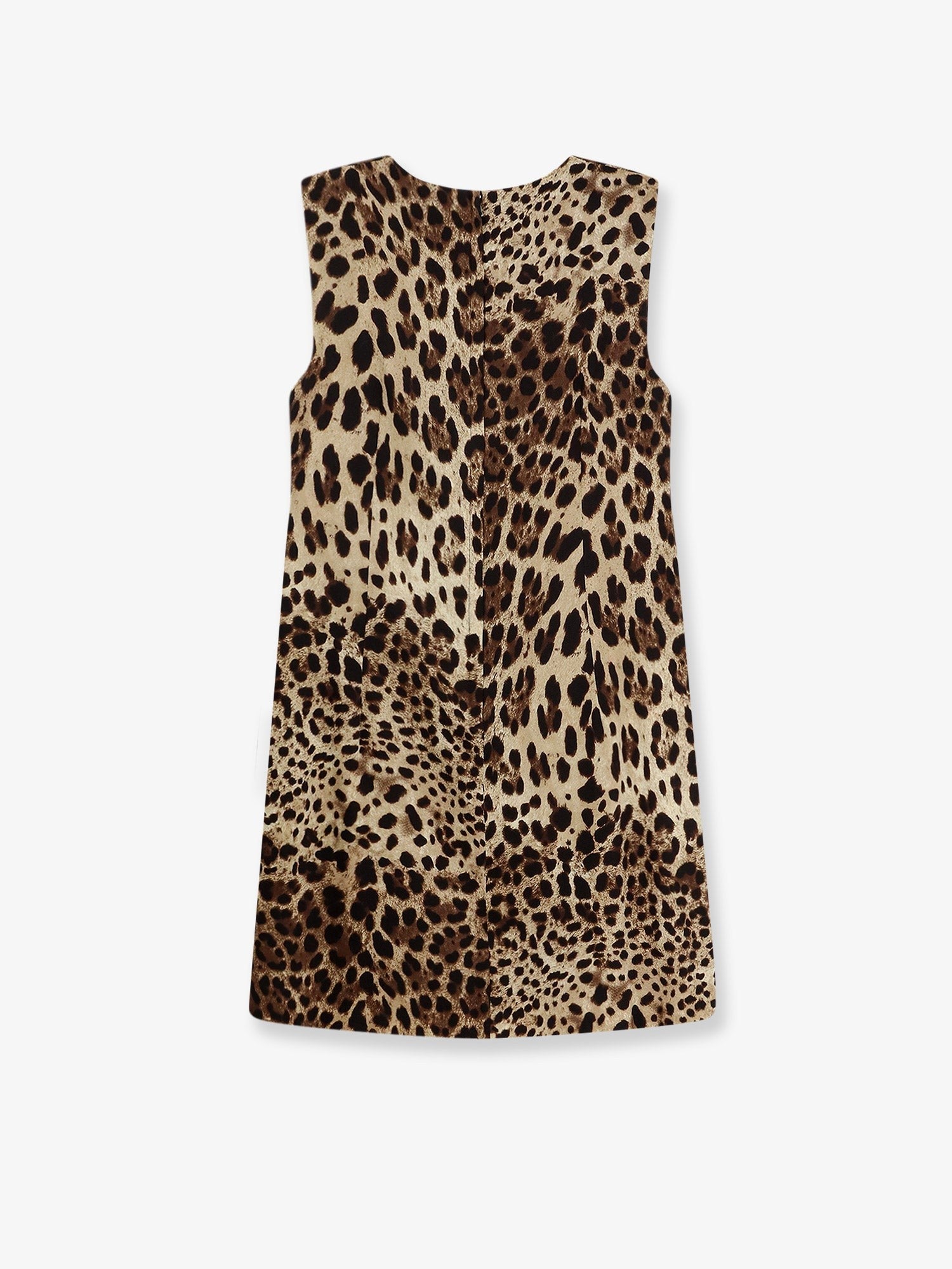 Dolce & Gabbana - Stretch silk dress with Leopard print