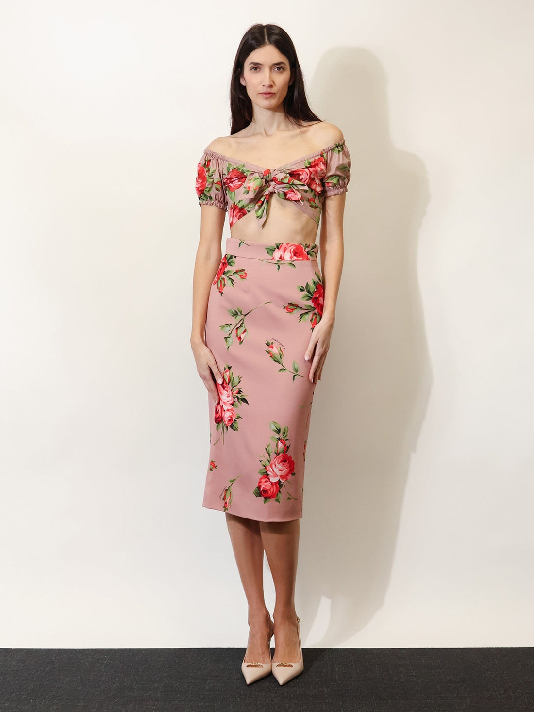 Dolce & Gabbana - Stretch silk long skirt stretch-silk-long-skirt