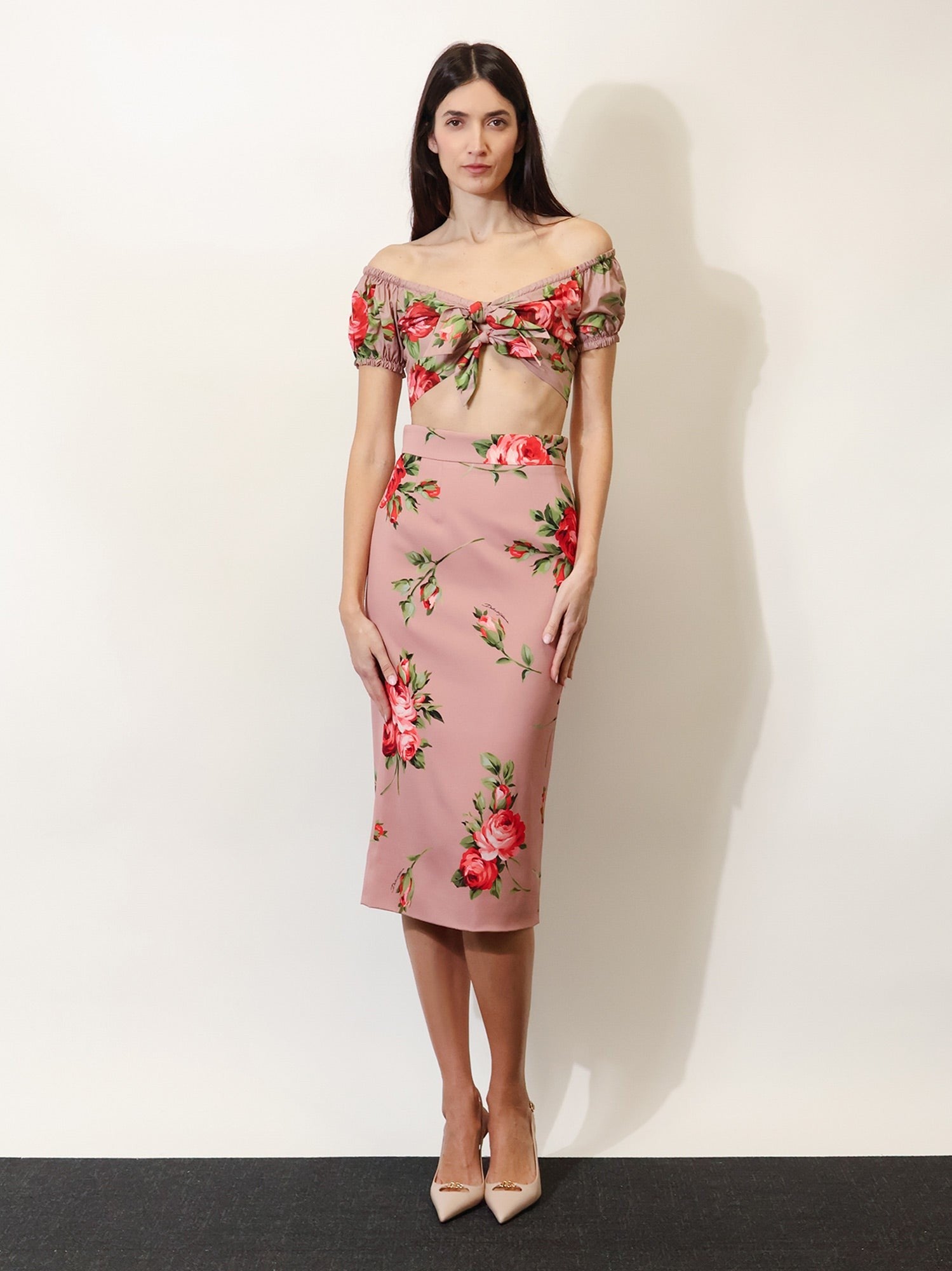 Dolce & Gabbana Dolce & Gabbana - Stretch silk long skirt