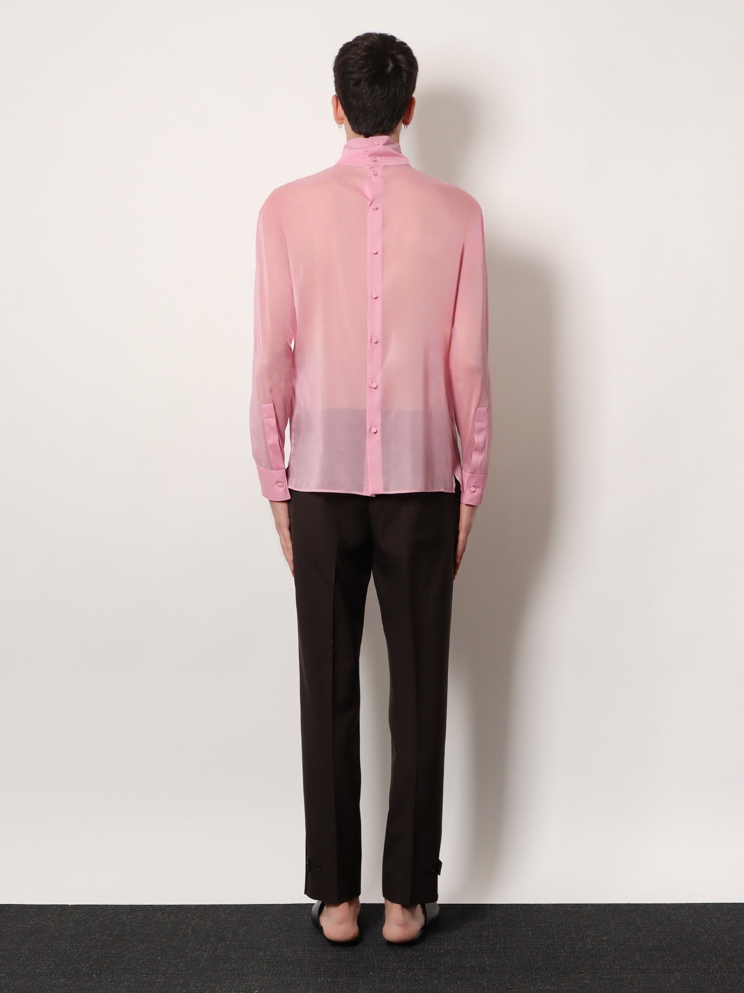 Stretch silk shirt
