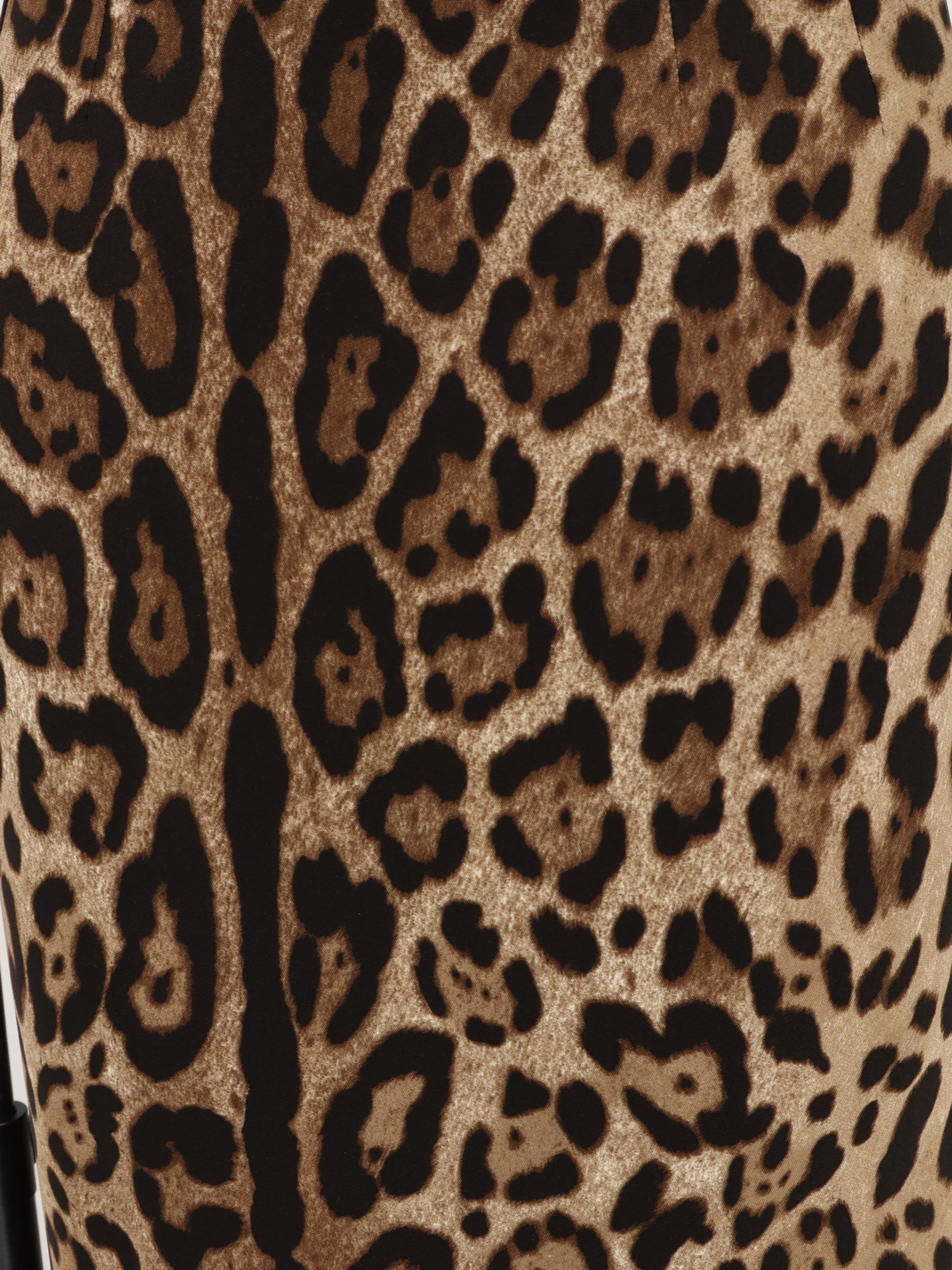 Dolce & Gabbana - Stretch viscose longuette skirt with animal print