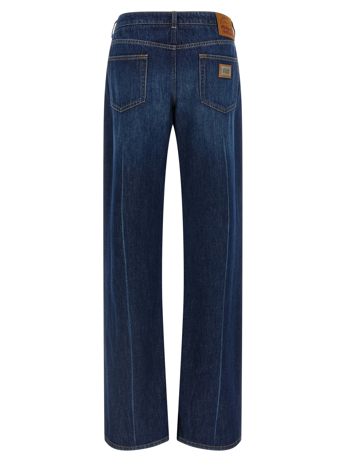 Dolce & Gabbana - Stretched pleated trompe l'oeil jeans