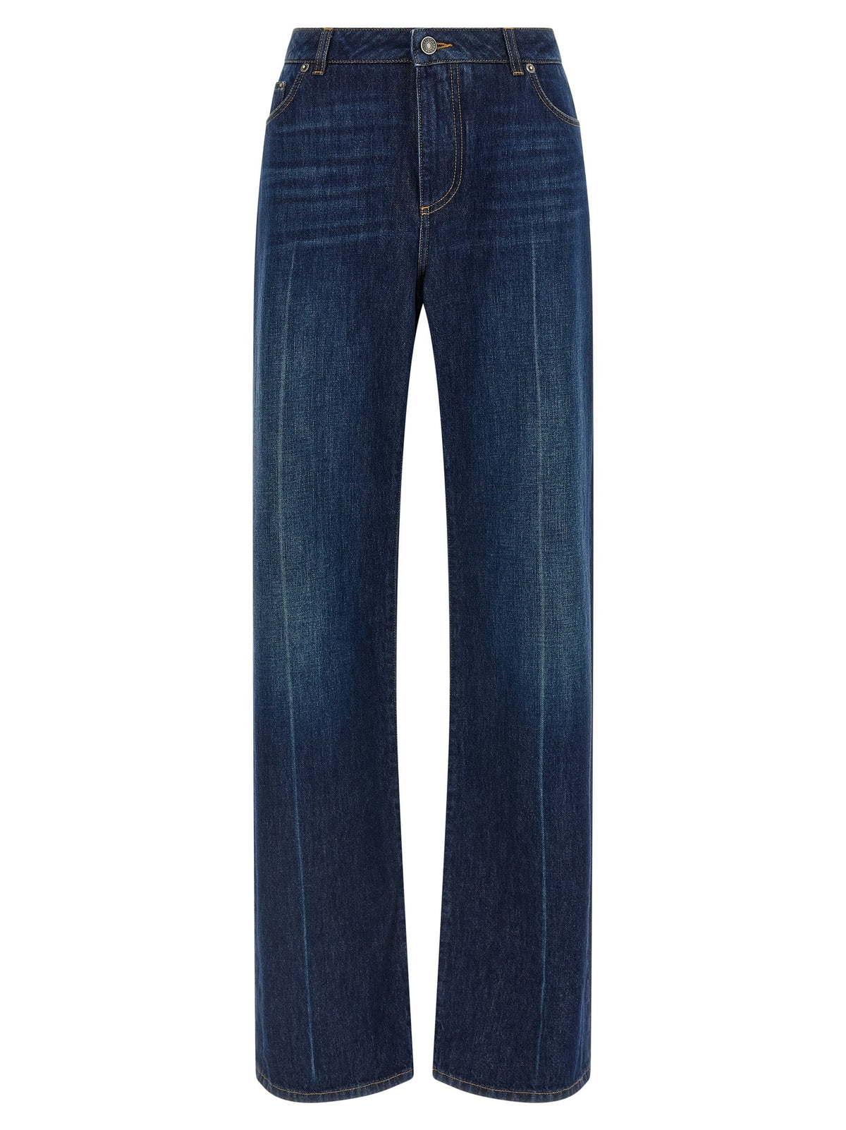 Dolce & Gabbana - Stretched pleated trompe l'oeil jeans