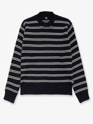 Stripe Crew cotton blend sweater