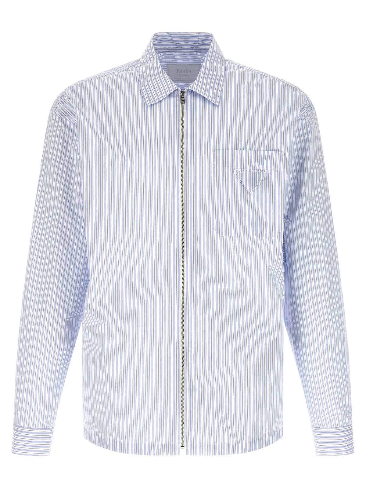 PRADA - Stripe tec shirt Light Blue