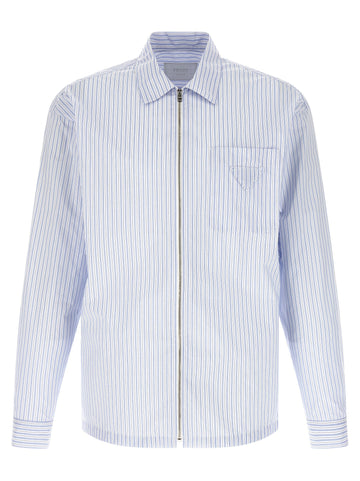 PRADA - Stripe tec shirt Light Blue