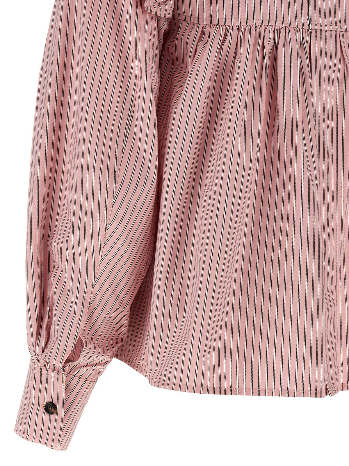 GANNI - Striped blouse