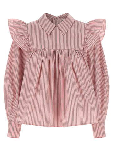 GANNI - Striped blouse