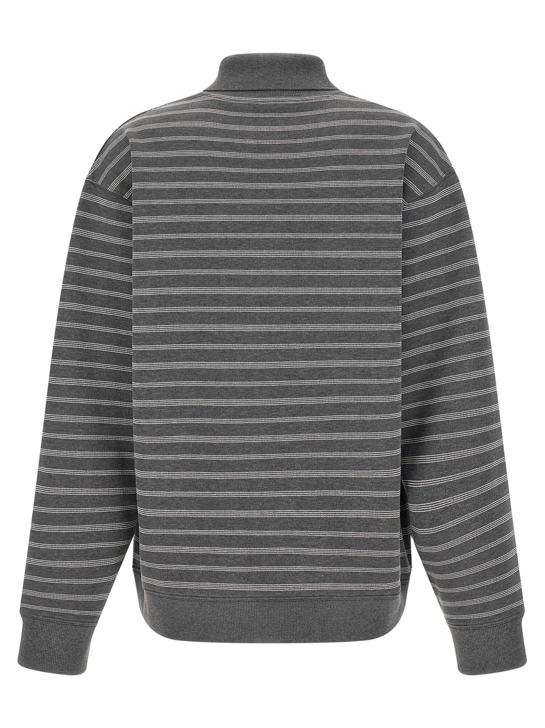 Miu Miu - Striped Collared Sweatshirt MULTICOLOR
