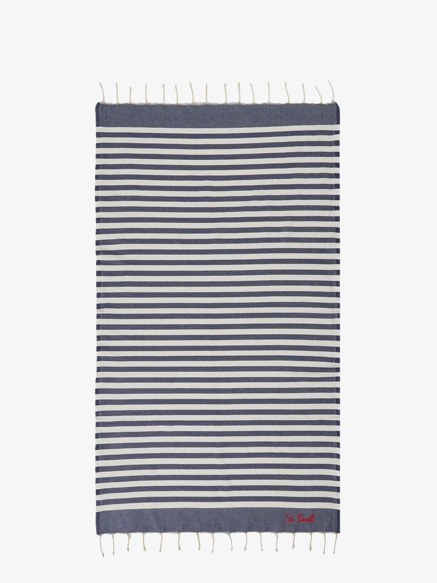 MC2 SAINT BARTH Striped cotton beach towel