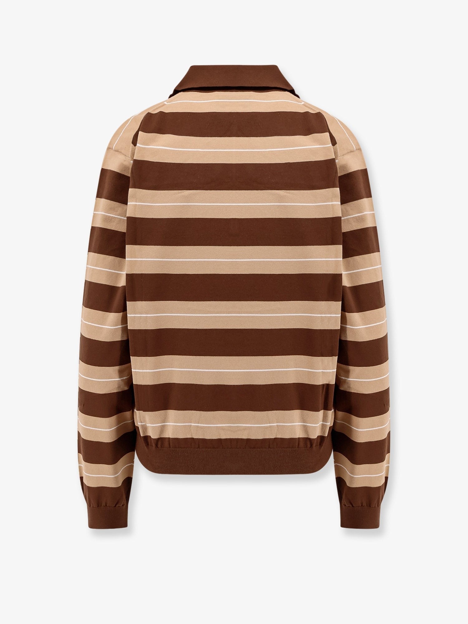Striped cotton polo shirt