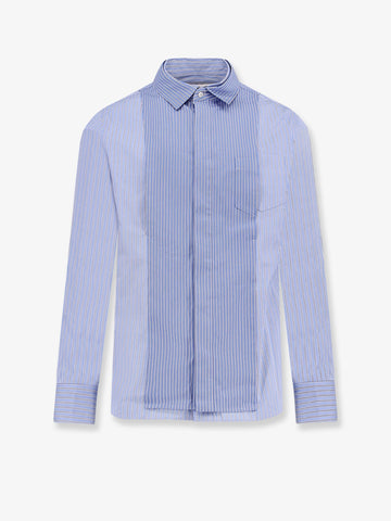Striped cotton popeline shirt