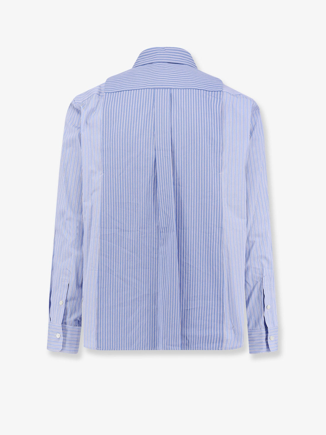 Striped cotton popeline shirt