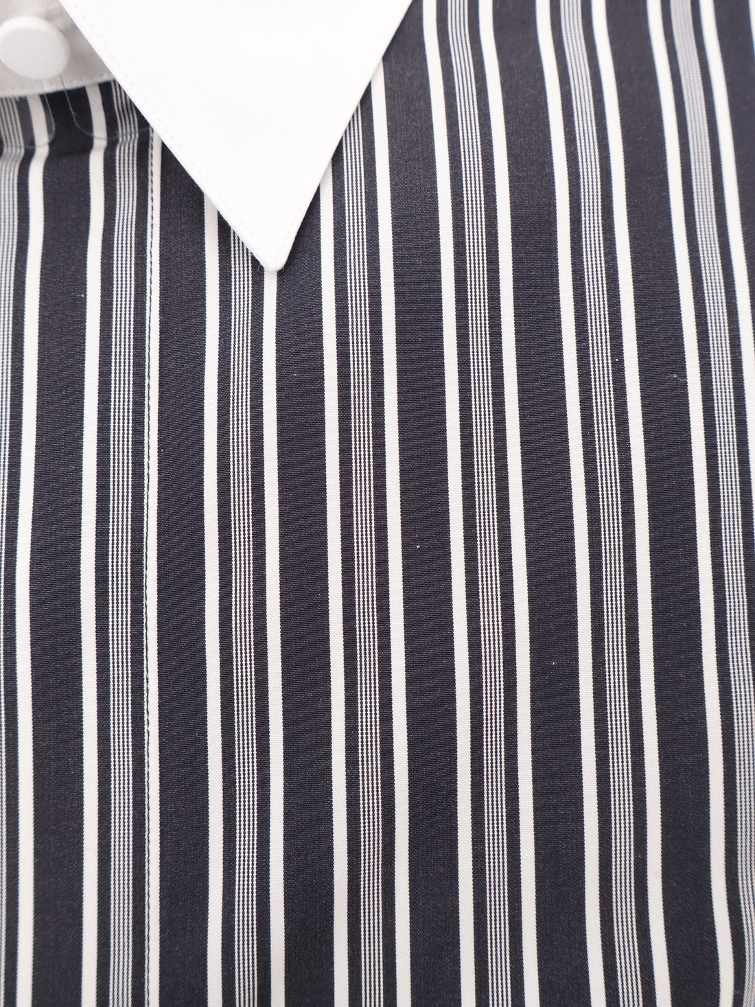 TOM FORD - Striped cotton shirt BLACK&WHITE 41