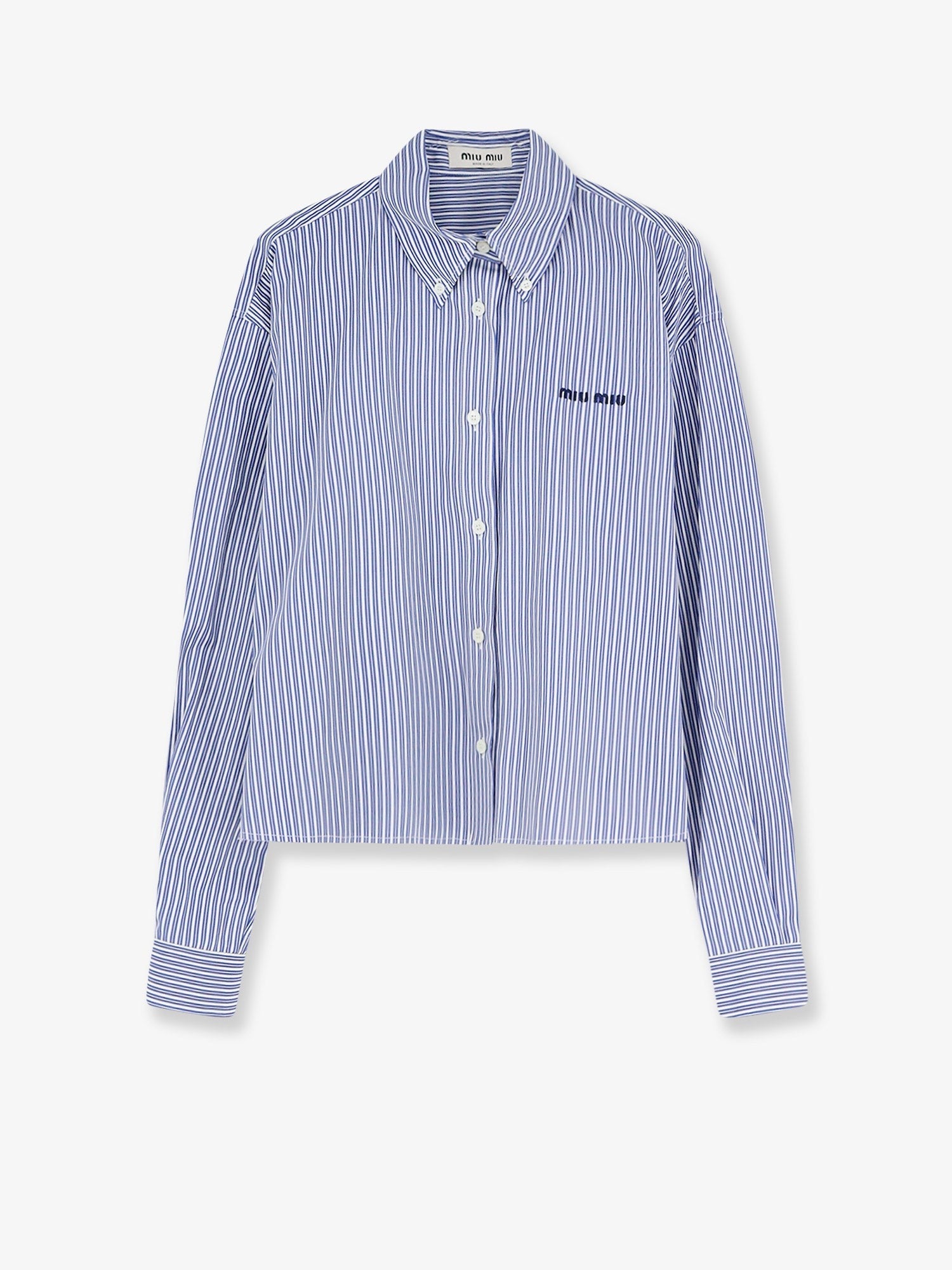 Miu Miu - Striped cotton shirt