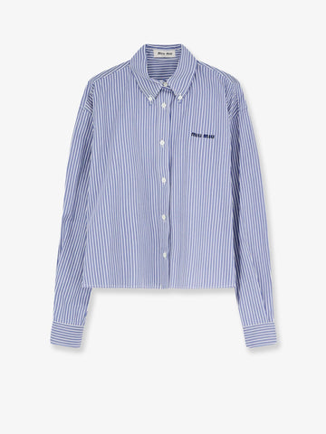 Miu Miu - Striped cotton shirt